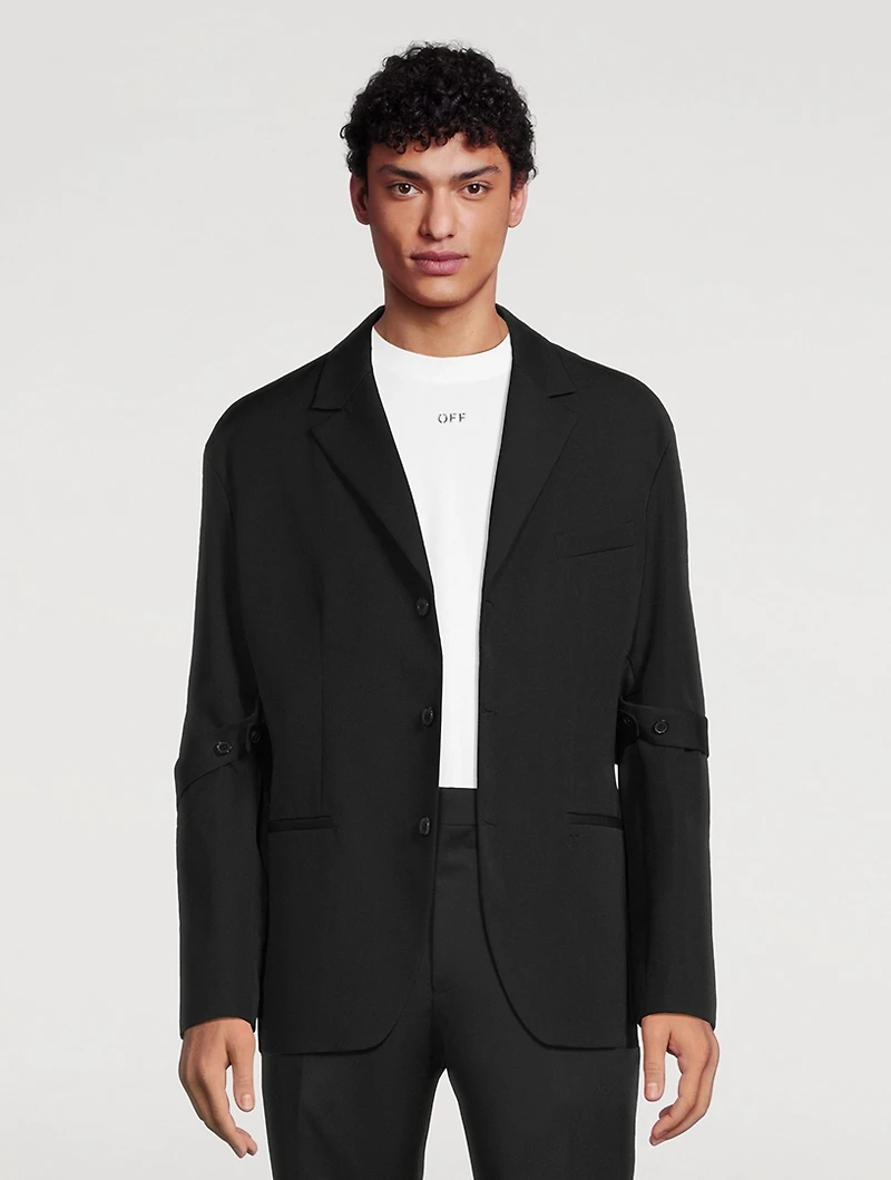 Wool Single-Breasted Jacket