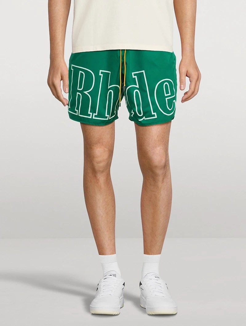 Nylon Logo Track Shorts