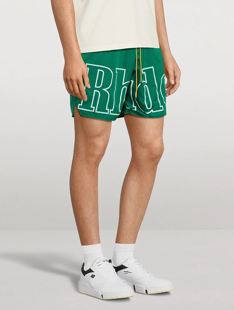 Nylon Logo Track Shorts