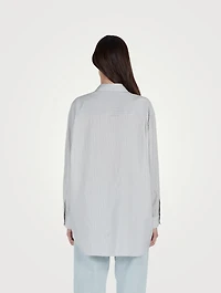 Luka Silk Shirt Striped Print