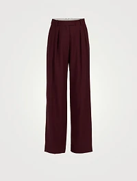 Anton Wide-Leg Wool Trousers