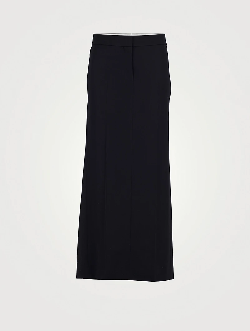 Trevy Wool Column Skirt