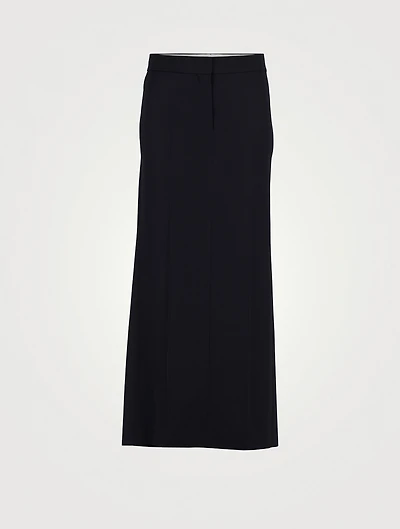 Trevy Wool Column Skirt