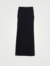 Trevy Wool Column Skirt