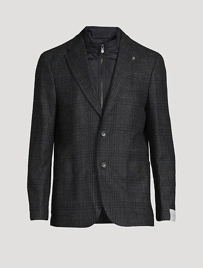 Brice Wool And Silk Hybrid Jacket