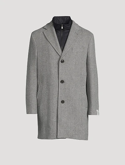 Delman Wool And Cashmere Overcoat