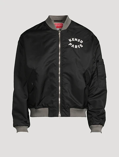 Lucky Tiger Nylon Bomber Jacket