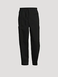 Cotton And Linen Cargo Jogger Pants
