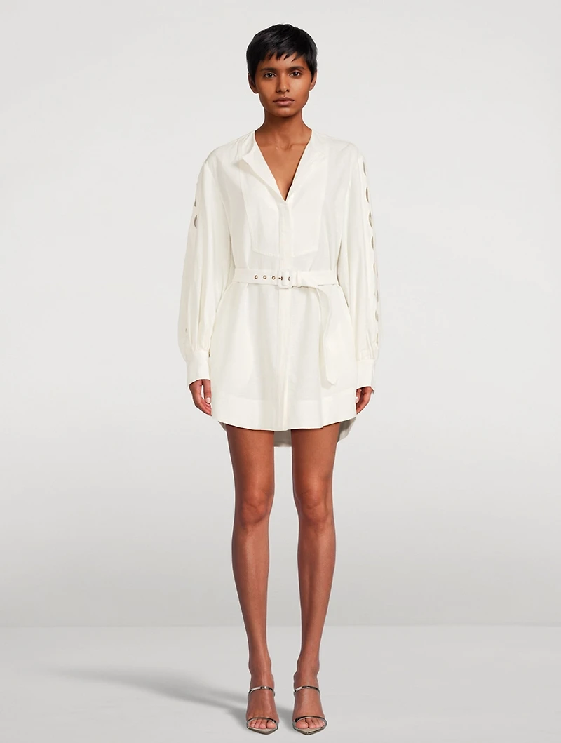 Julieta Belted Shirt Dress