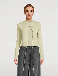 Wool-Blend Slim-Fit Cardigan