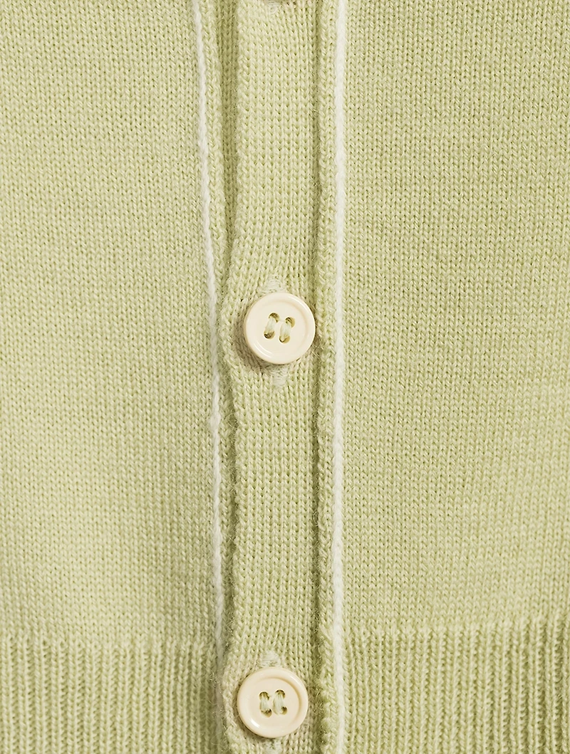 Wool-Blend Slim-Fit Cardigan