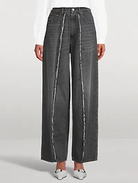 Cotton Straight-Leg Jeans