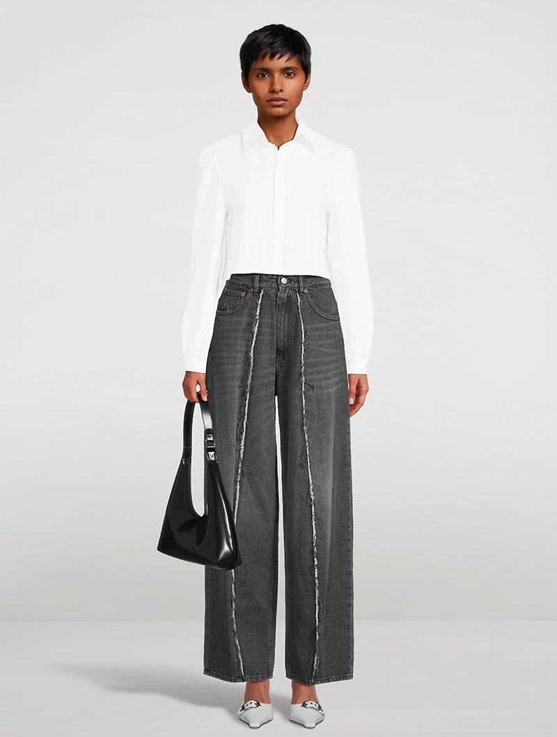 Cotton Straight-Leg Jeans