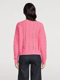 Cashmere Lofty Cable Knit Sweater