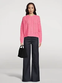 Cashmere Lofty Cable Knit Sweater