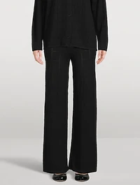 Grid Pointelle Knit Pants