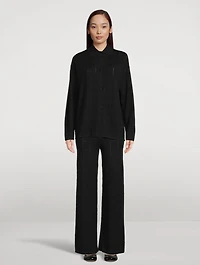 Grid Pointelle Knit Pants