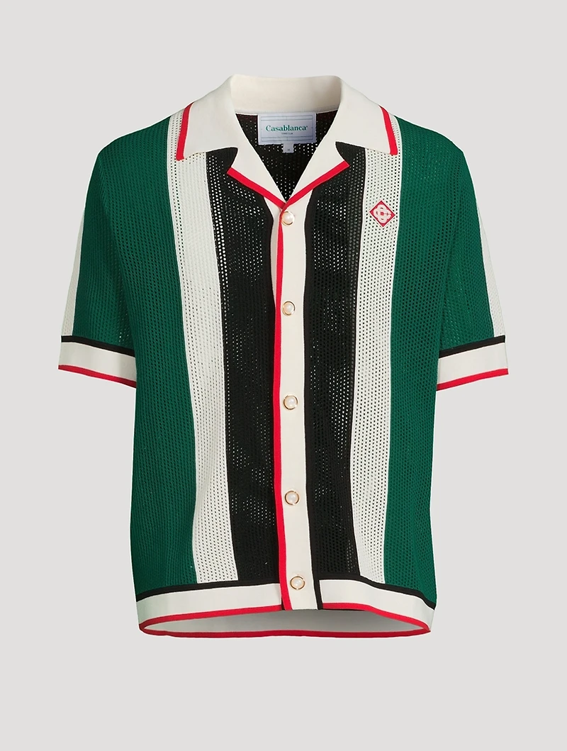 Cotton Mesh Shirt