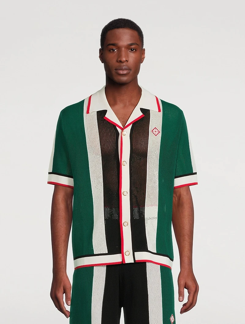 Cotton Mesh Shirt