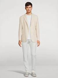 Alpaca And Wool Jacket Striped Print