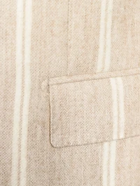 Alpaca And Wool Jacket Striped Print