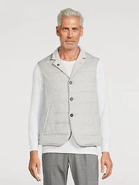Silk And Cashmere Reversible Vest