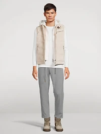 Suede Quilted Vest