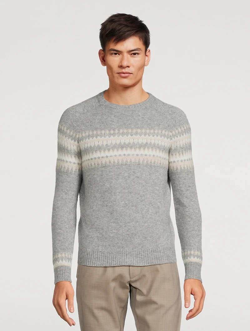 Cashmere and Silk Crewneck Sweater