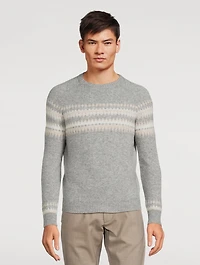 Cashmere and Silk Crewneck Sweater