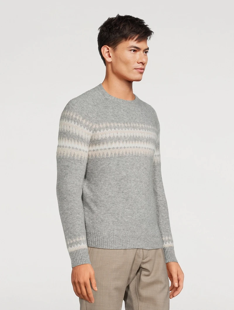 Cashmere and Silk Crewneck Sweater