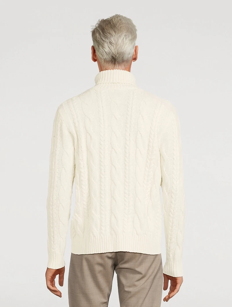 Wool And Cashmere Turtleneck Sweater