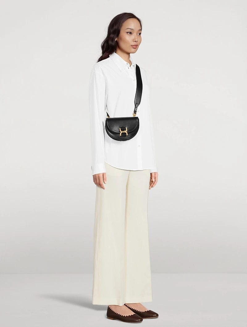 Mini Marcie Leather Crossbody Bag