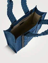 Medium Woody Denim Tote Bag