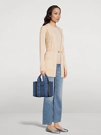 Small Woody Denim Tote Bag