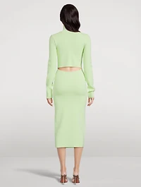 Suno Cut-Out Knit Dress
