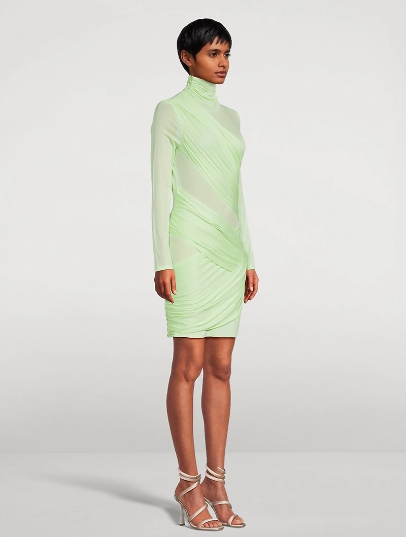 Kores Draped Mini Dress