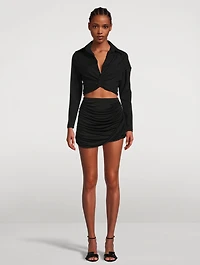 Vallera Twist-Front Shirt