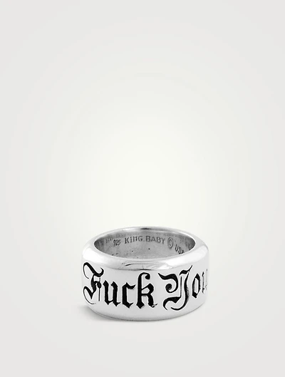 Sterling Silver New 'F You' Ring