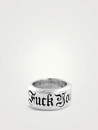 Sterling Silver New 'F You' Ring