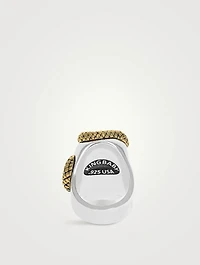 Large Skull And Snake Ring