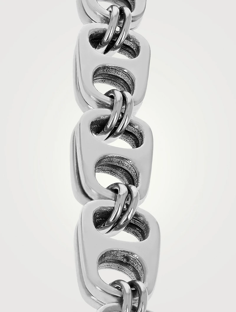 Medium Silver Double Pop Top Bracelet