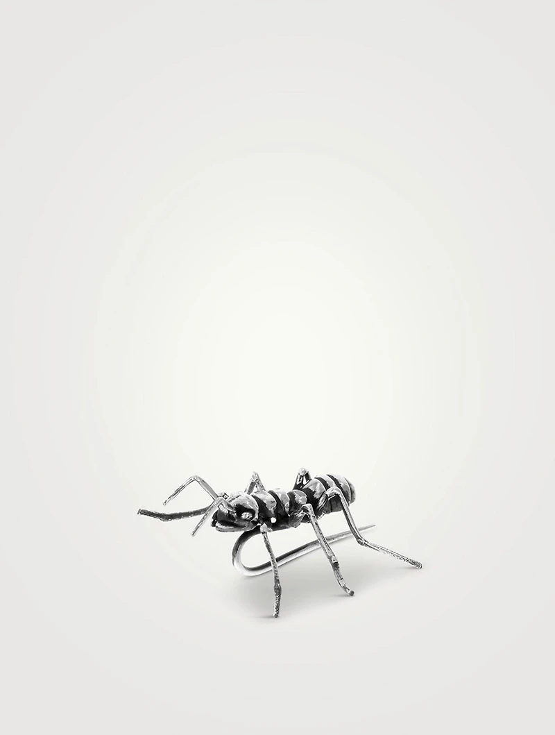 Silver Ant Lapel Pin