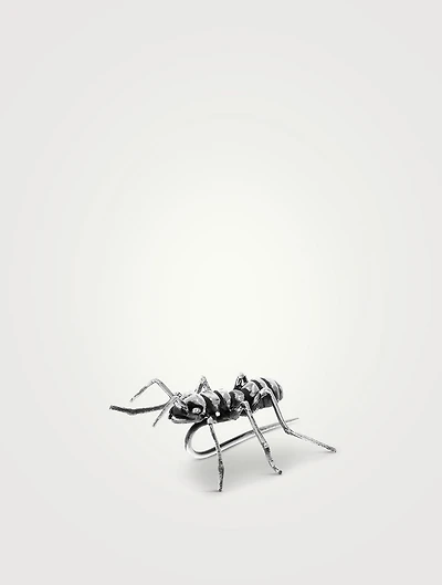 Silver Ant Lapel Pin