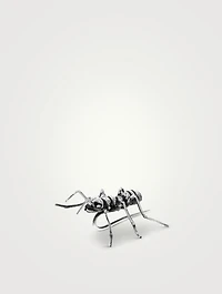 Silver Ant Lapel Pin