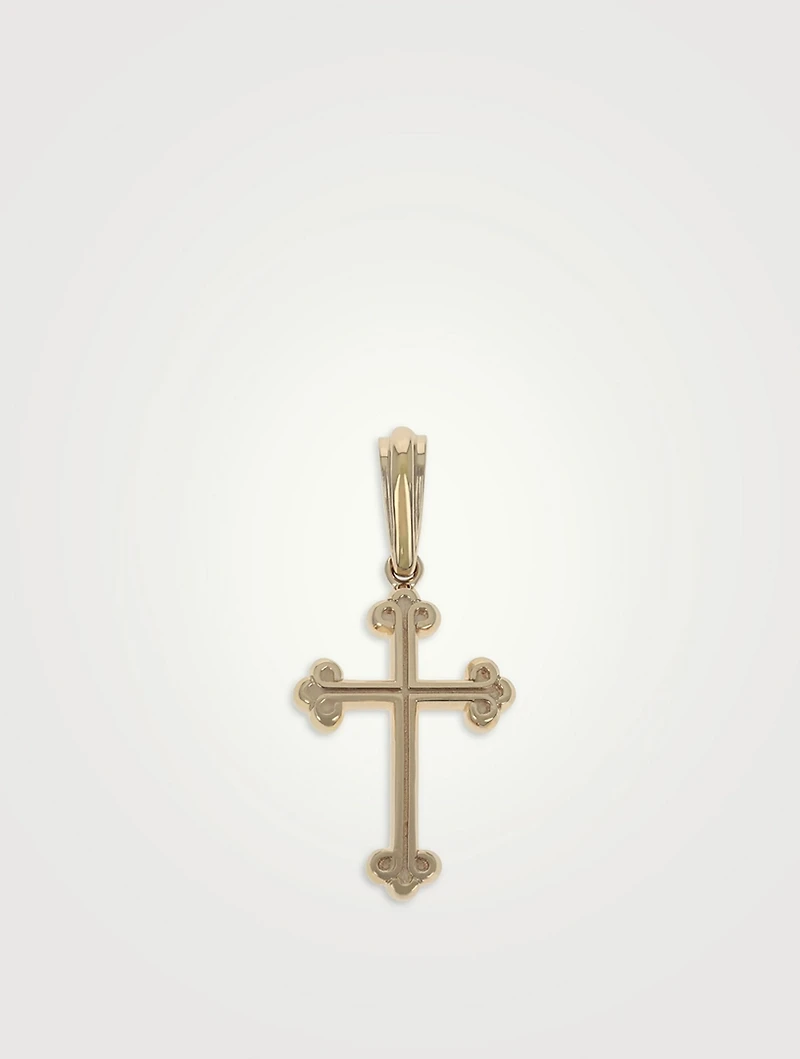 10K Gold Traditional Cross Pendant