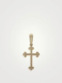 10K Gold Traditional Cross Pendant