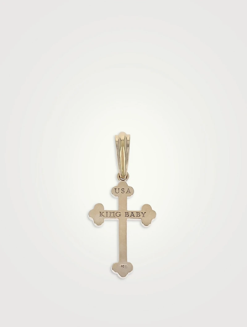 10K Gold Traditional Cross Pendant