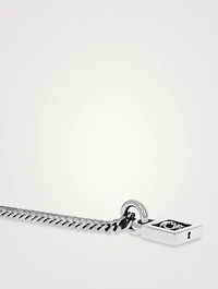 Silver Skull Padlock Pendant Necklace