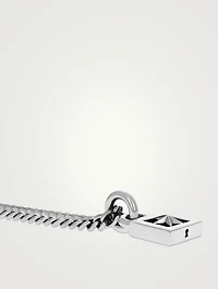 Silver Star Padlock Pendant  Necklace