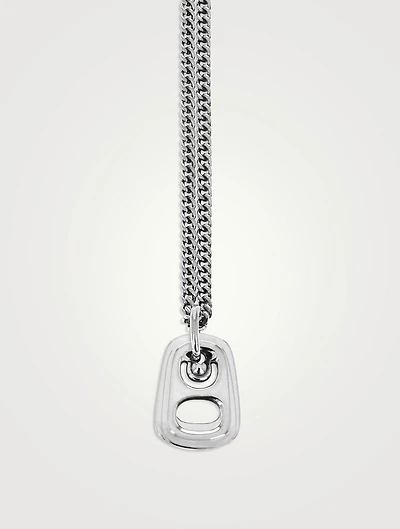 Silver Pop Top Pendant Necklace